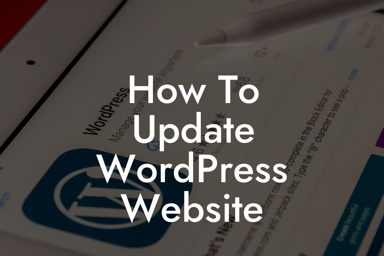 How To Update WordPress Website