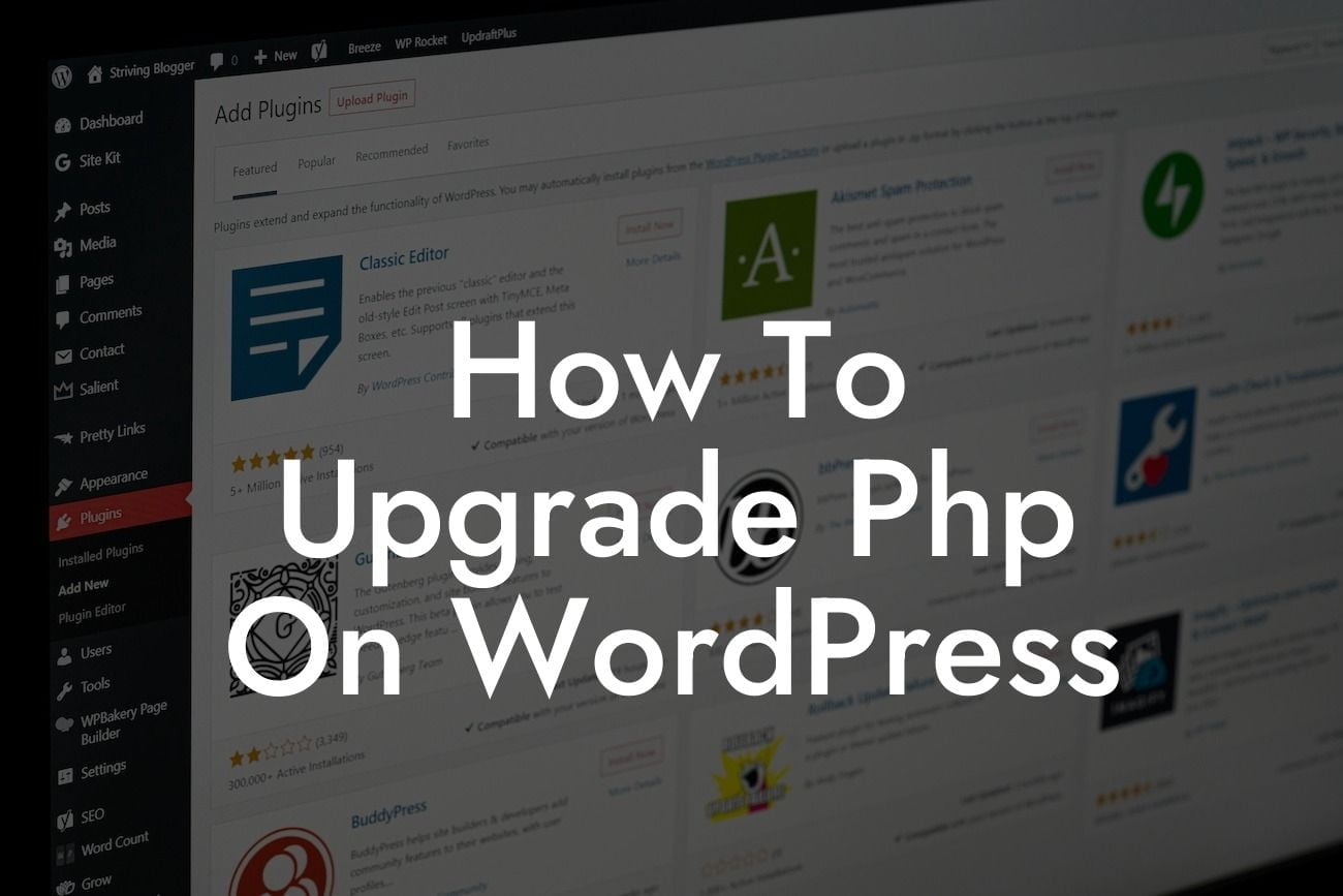 How To Upgrade Php On WordPress