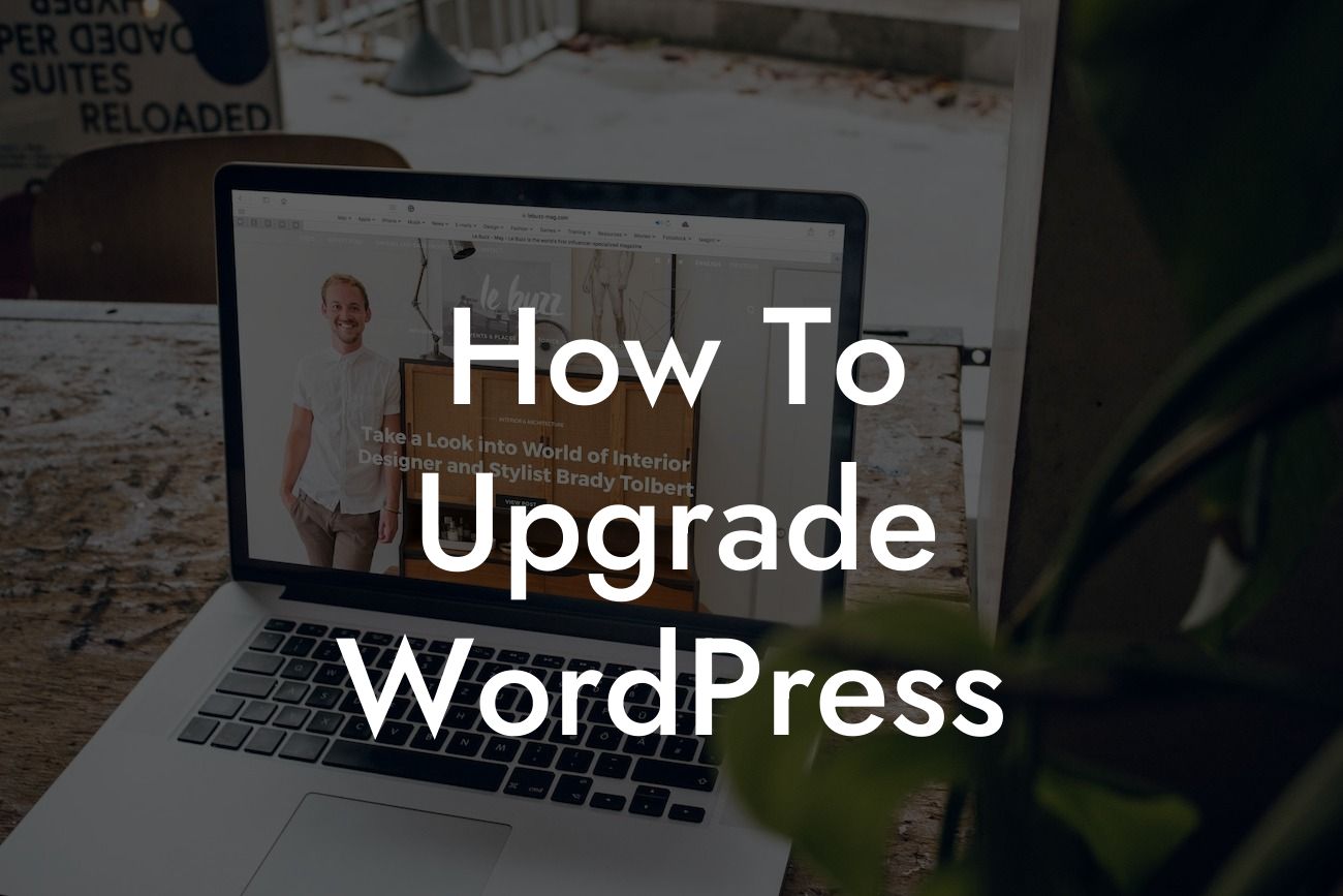 How To Upgrade WordPress