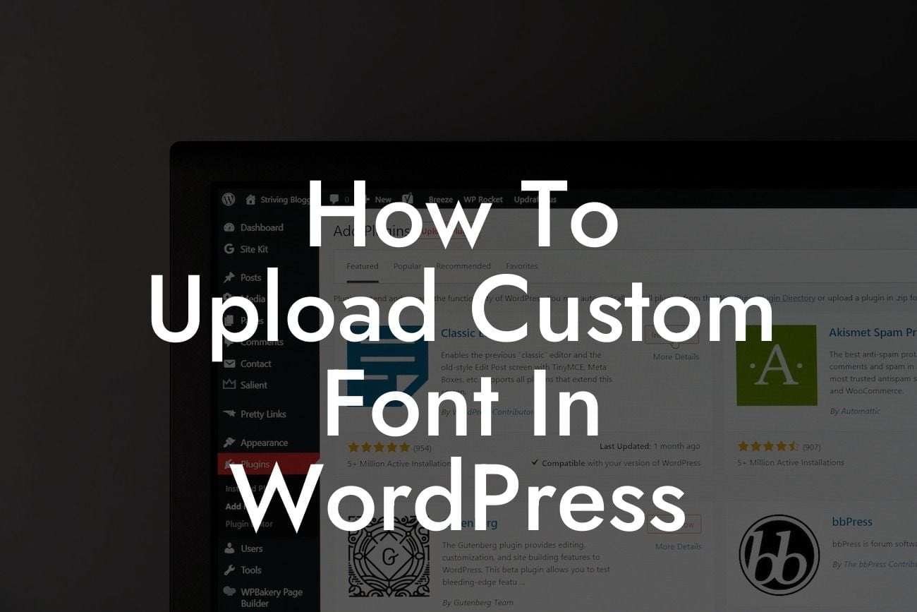 How To Upload Custom Font In WordPress