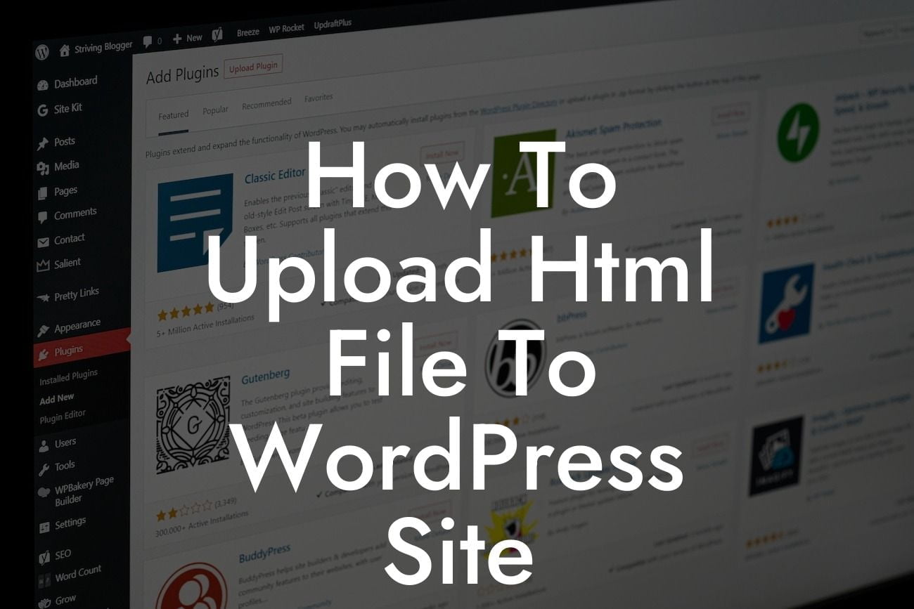 How To Upload Html File To WordPress Site