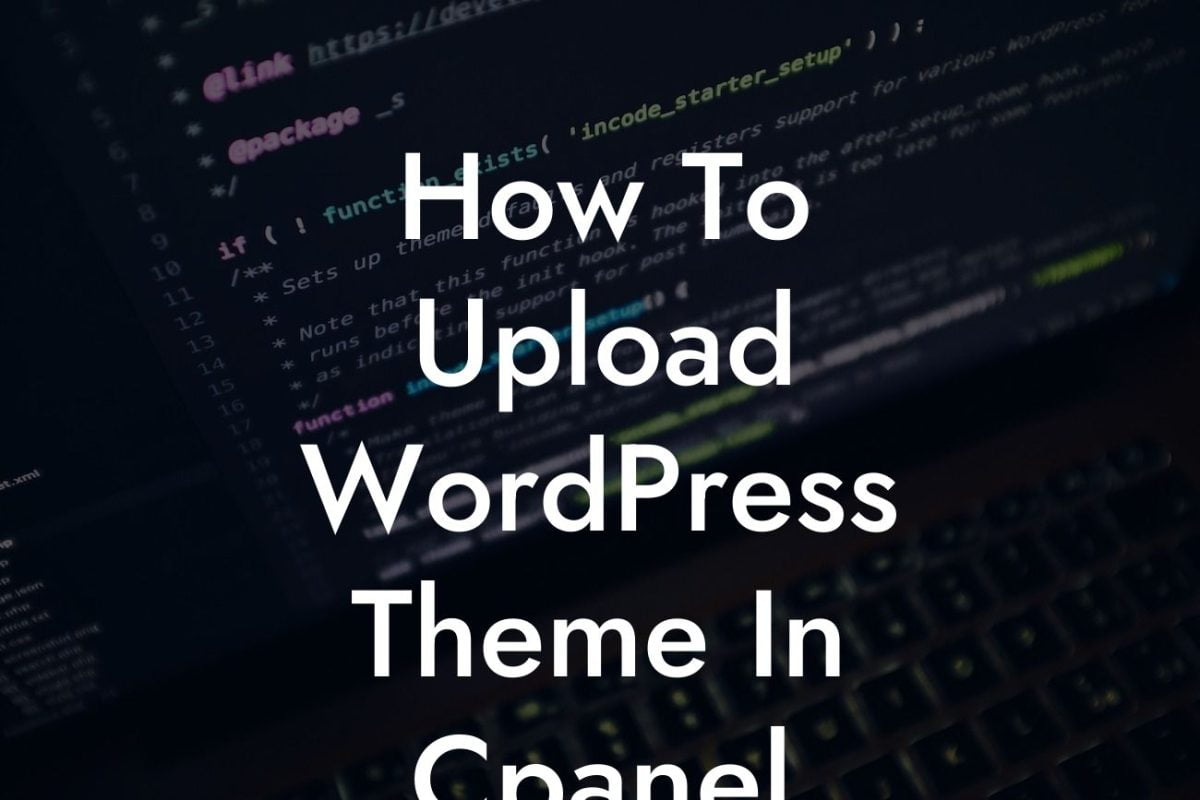 How To Upload WordPress Theme In Cpanel