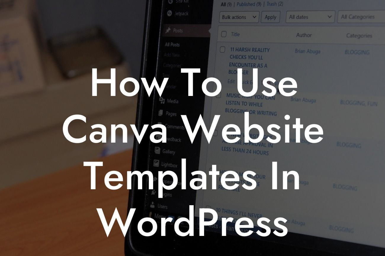 How To Use Canva Website Templates In WordPress