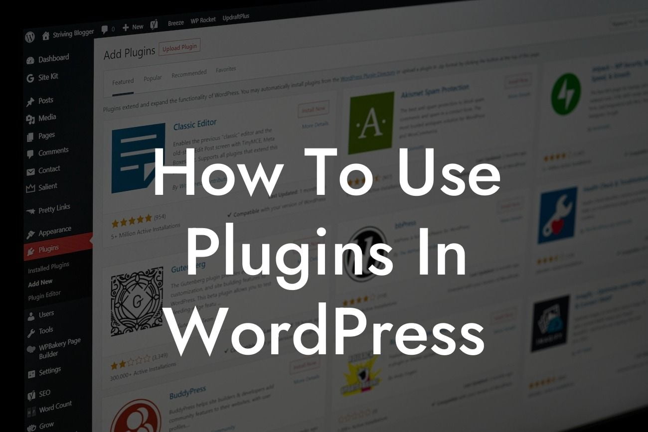 How To Use Plugins In WordPress