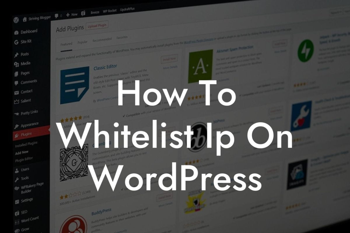 How To Whitelist Ip On WordPress