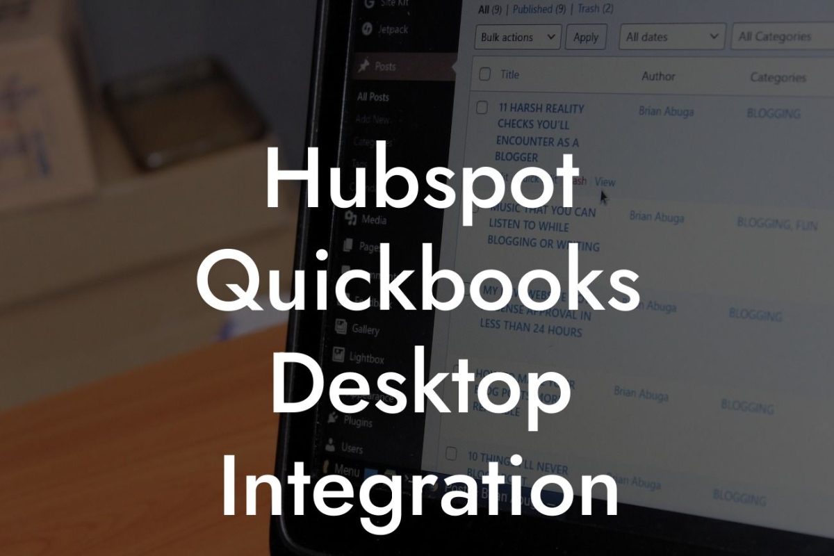 Hubspot Quickbooks Desktop Integration