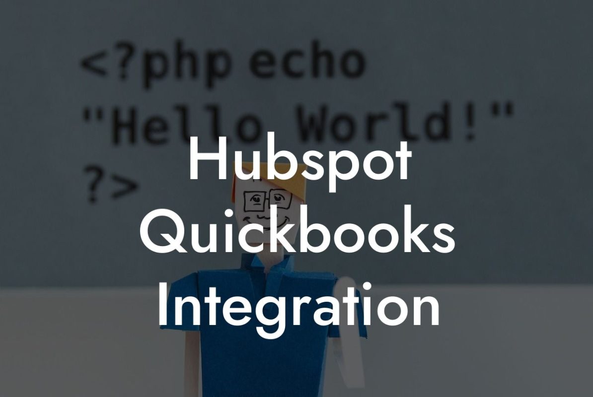 Hubspot Quickbooks Integration