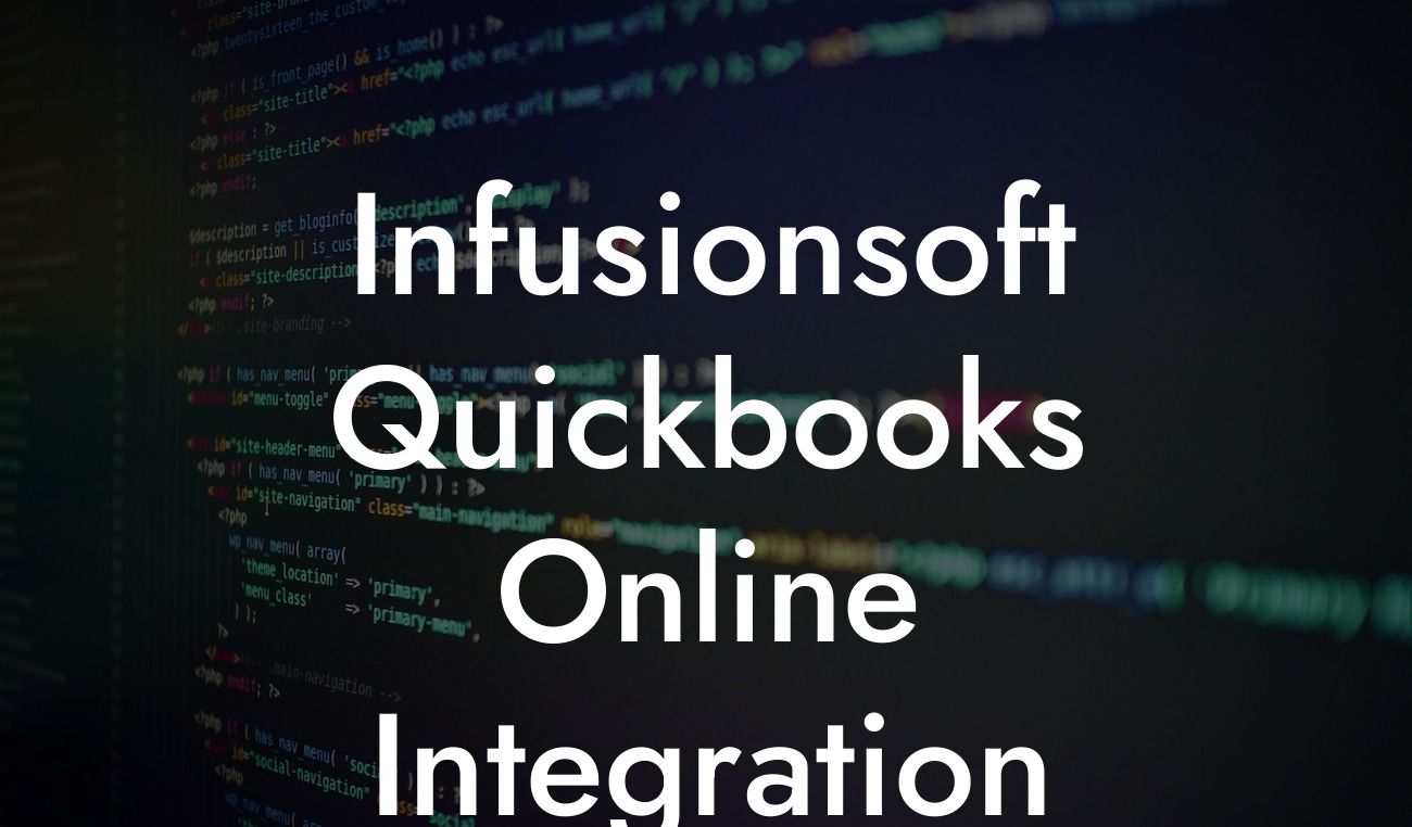 Infusionsoft Quickbooks Online Integration