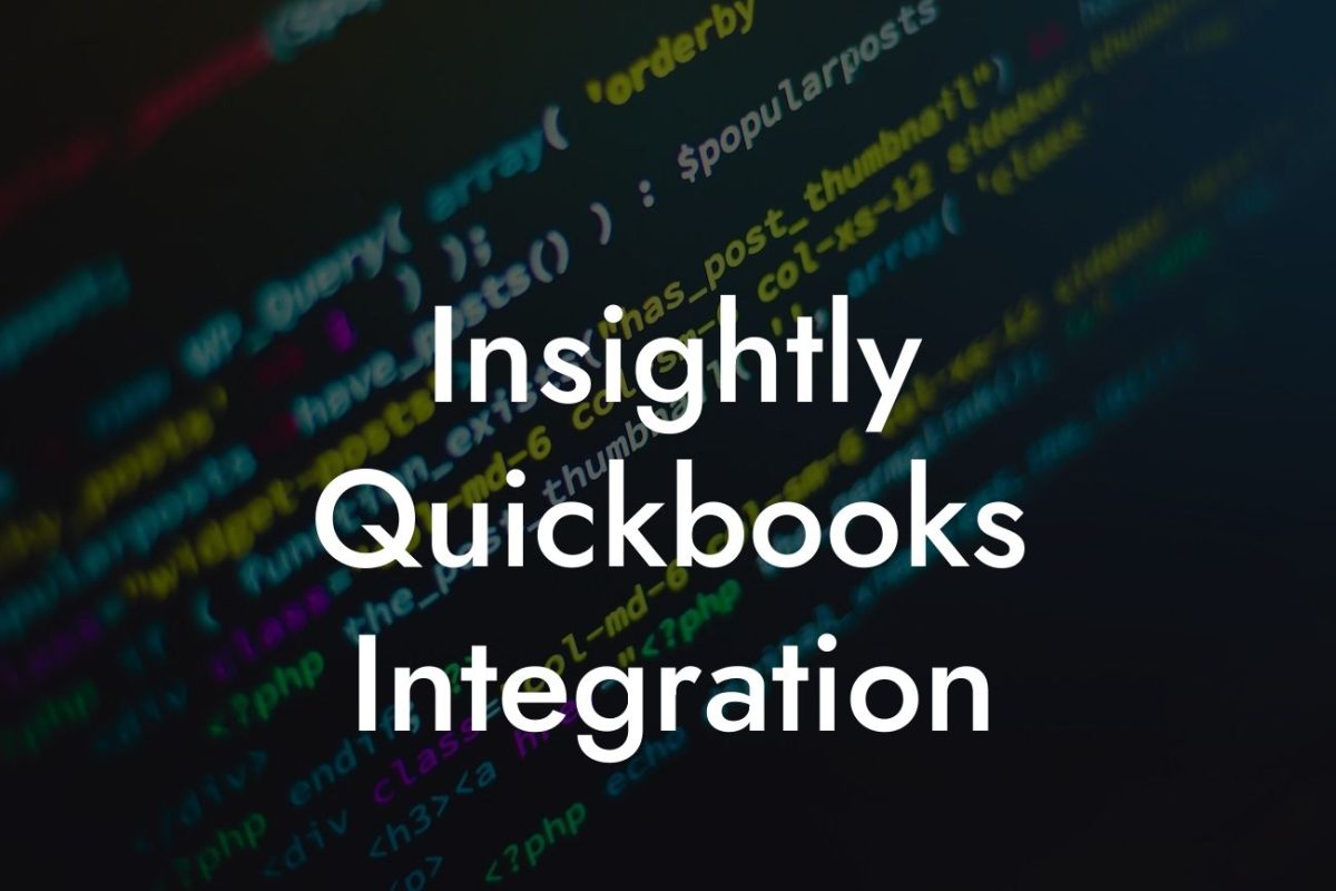 Insightly Quickbooks Integration