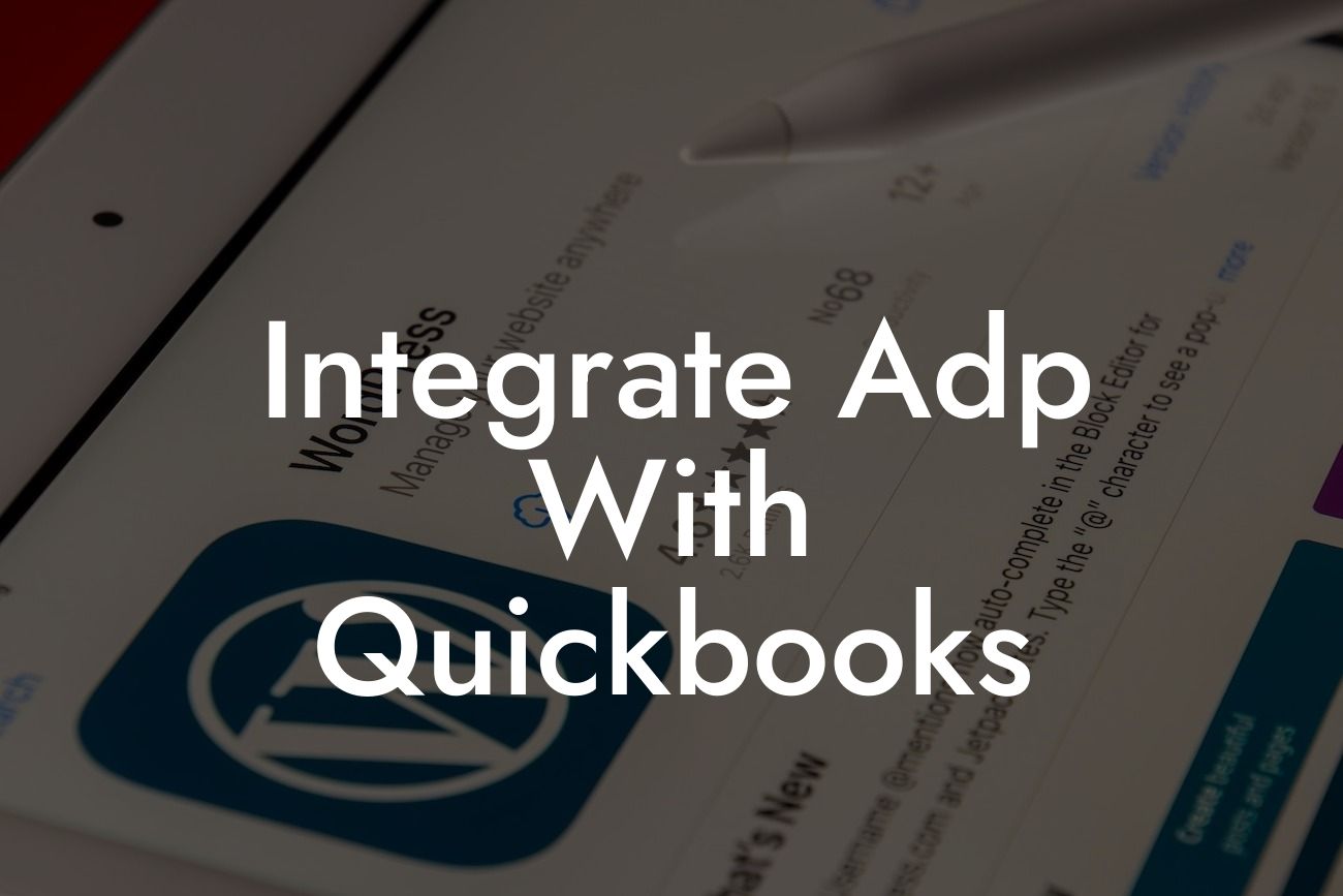 Integrate Adp With Quickbooks