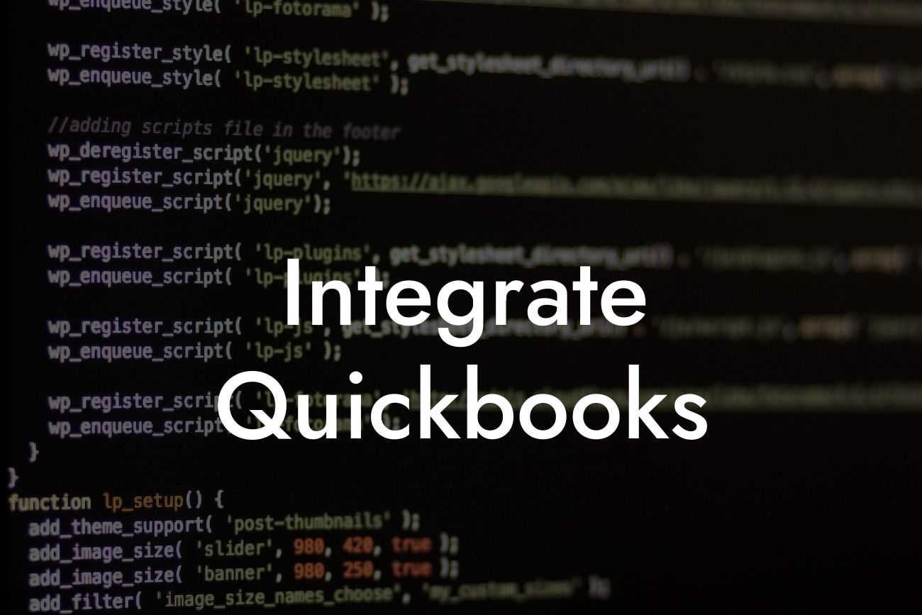 Integrate Quickbooks