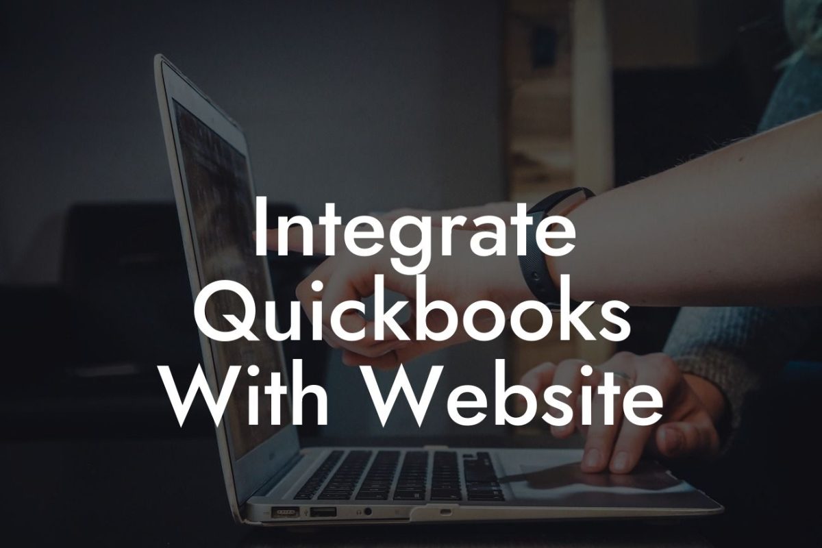 Integrate Quickbooks With Website