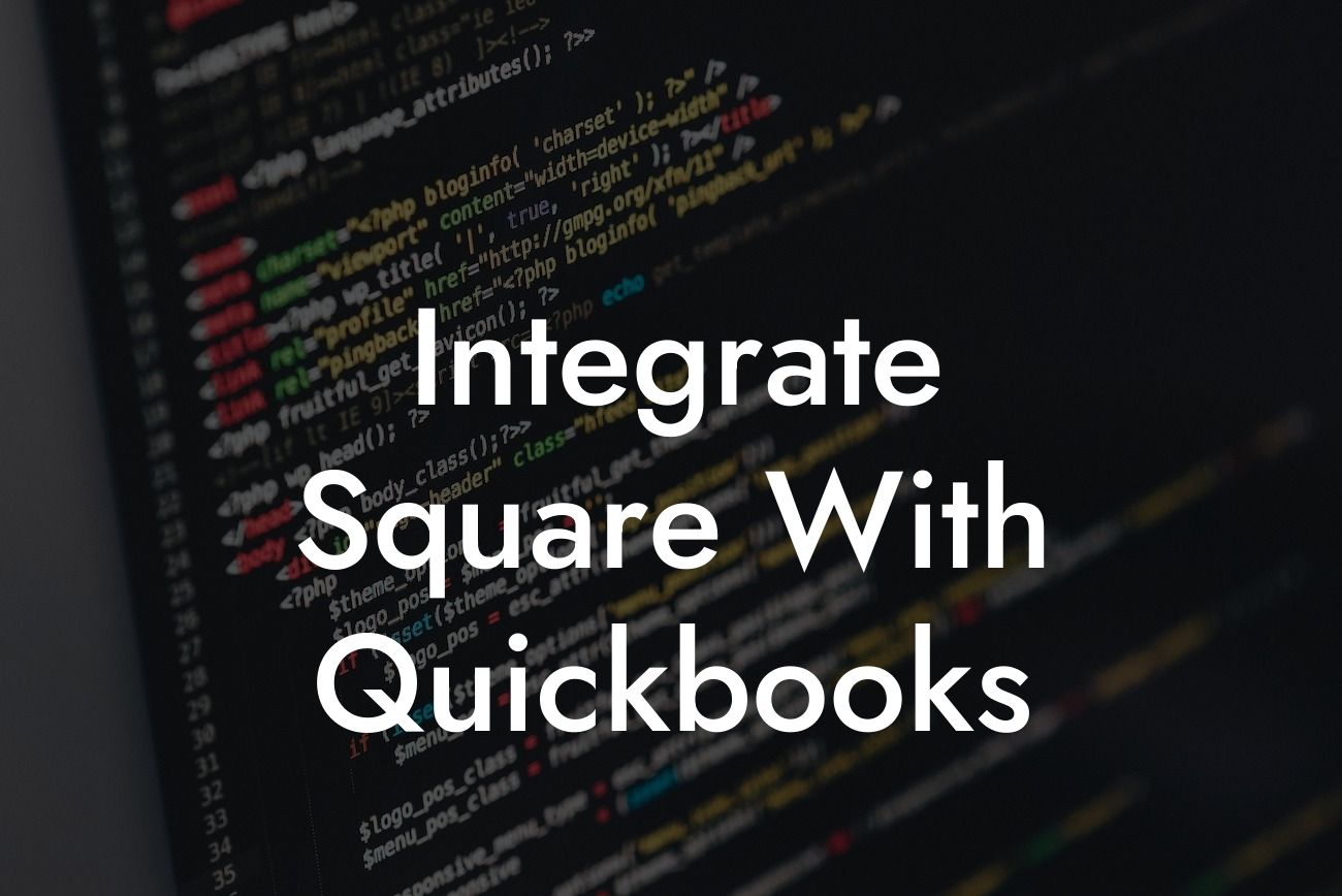 Integrate Square With Quickbooks