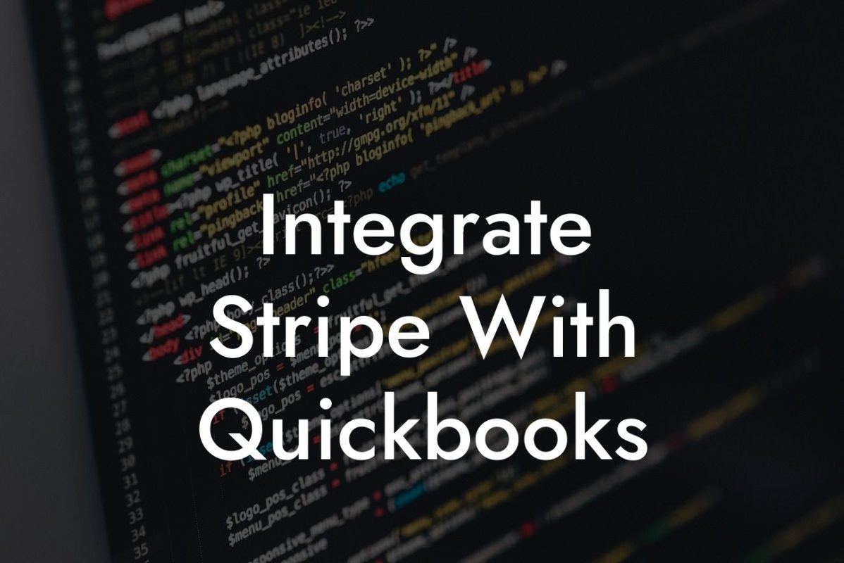 Integrate Stripe With Quickbooks