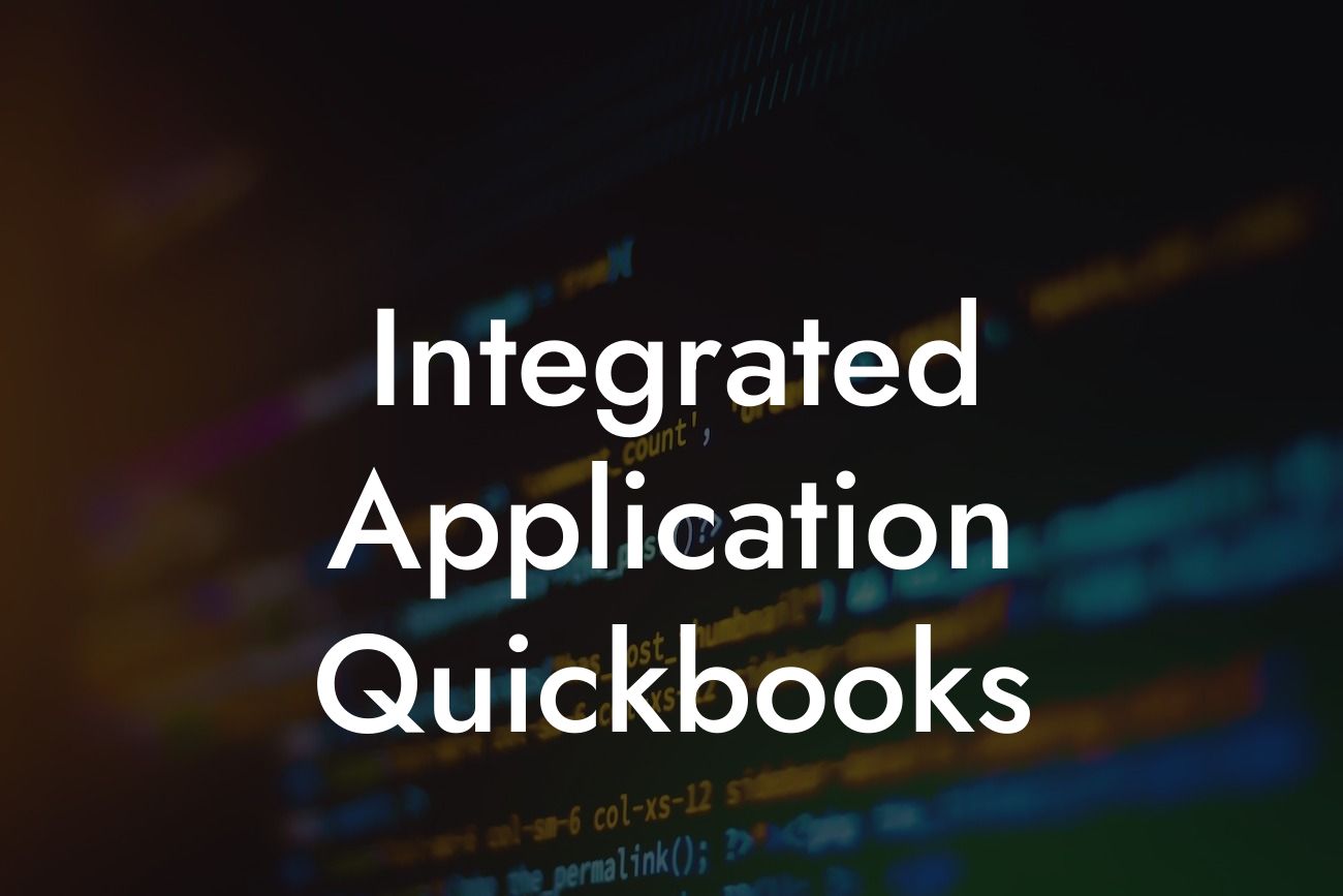 Integrated Application Quickbooks