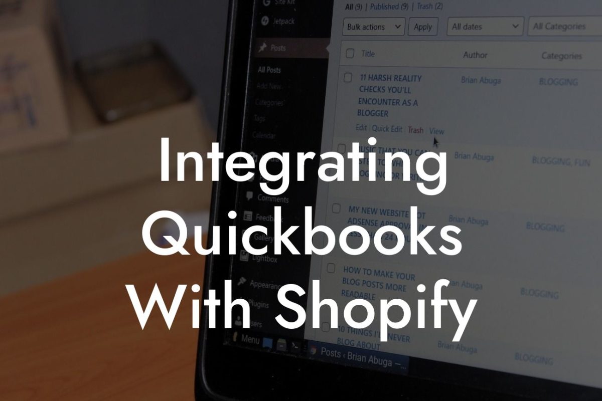 Integrating Quickbooks With Shopify