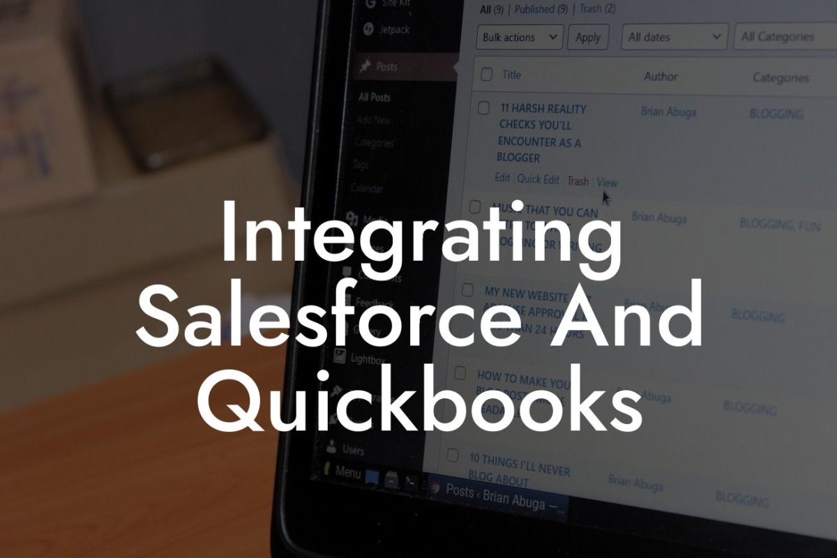 Integrating Salesforce And Quickbooks