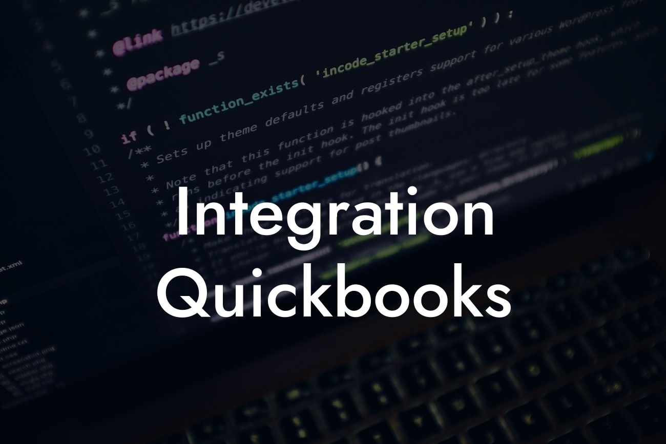 Integration Quickbooks