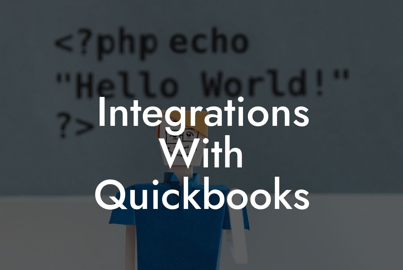 Integrations With Quickbooks