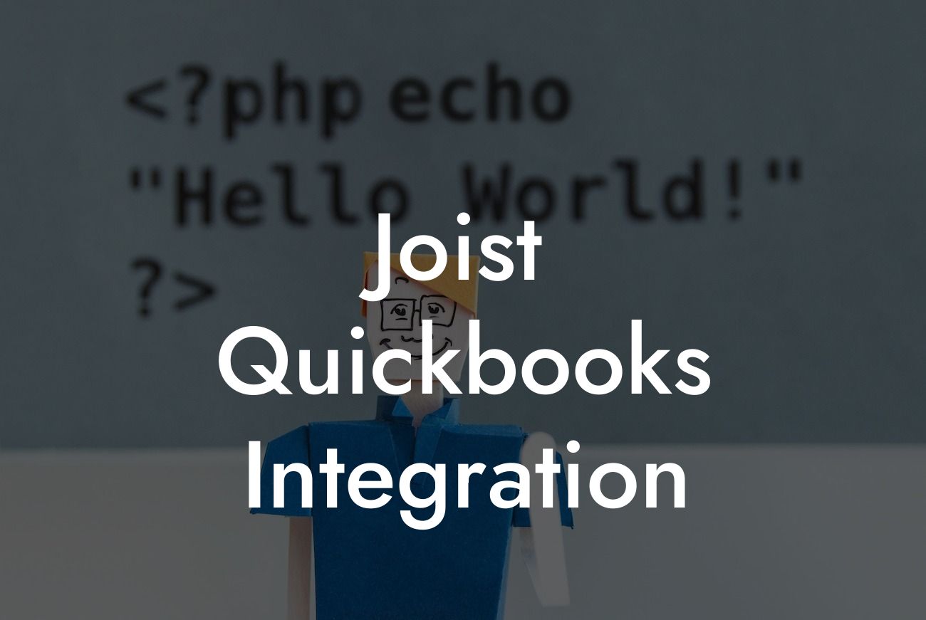 Joist Quickbooks Integration