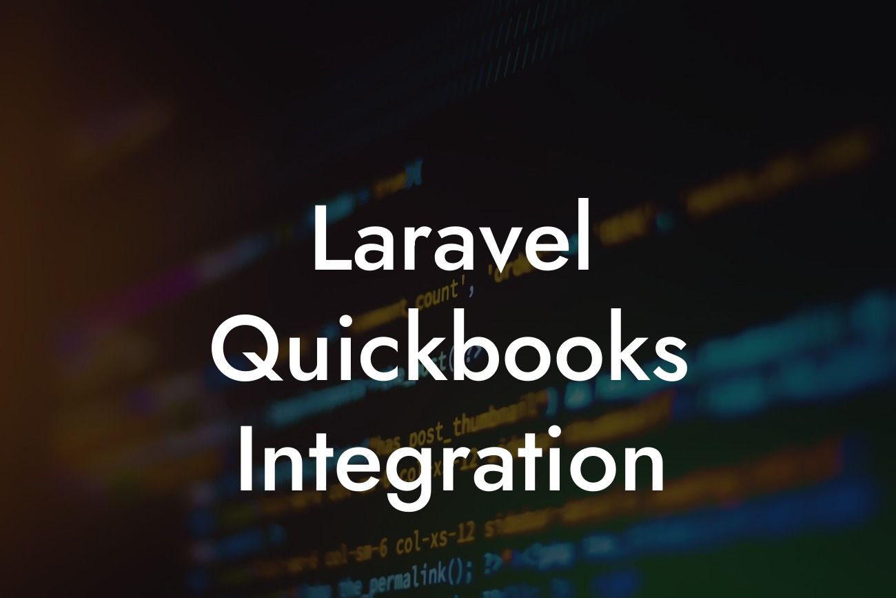 Laravel Quickbooks Integration