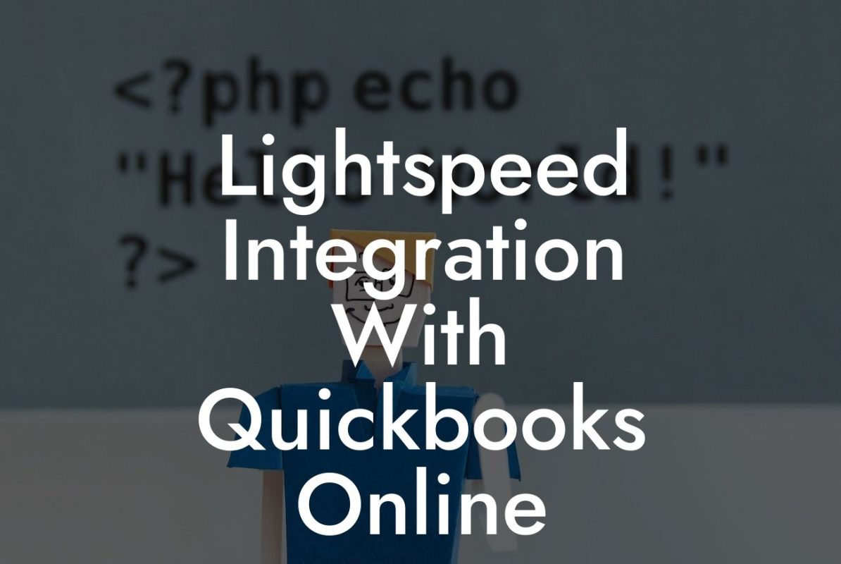 Lightspeed Integration With Quickbooks Online