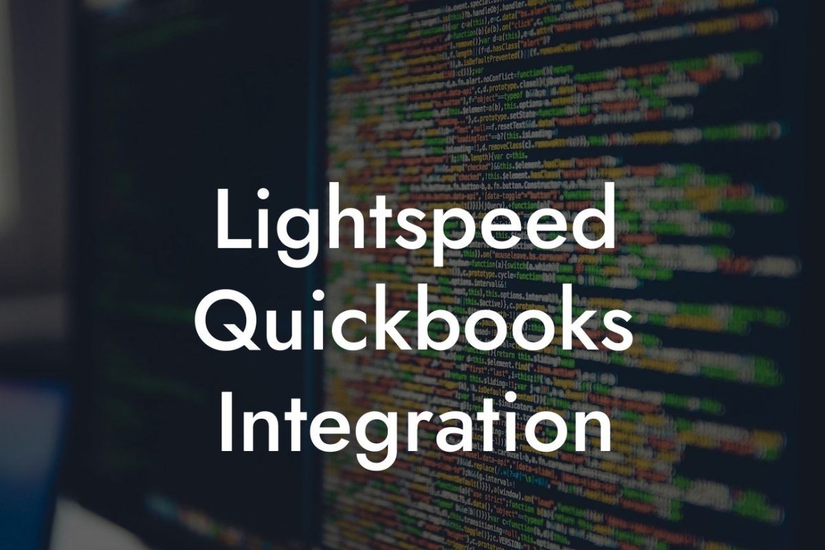 Lightspeed Quickbooks Integration