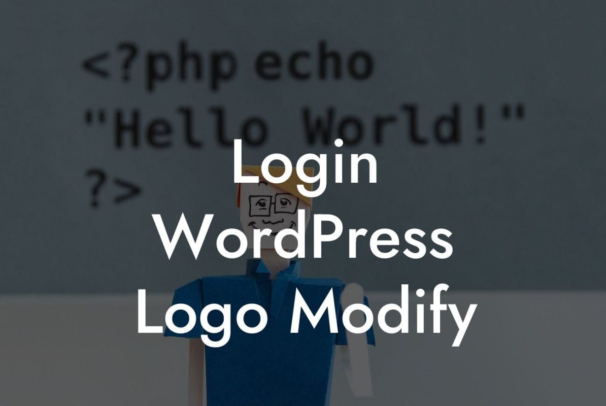 Login WordPress Logo Modify