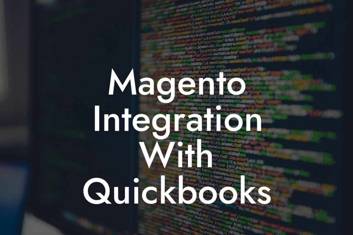 Magento Integration With Quickbooks