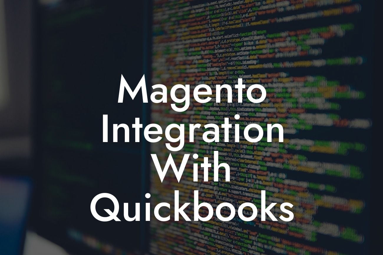 Magento Integration With Quickbooks