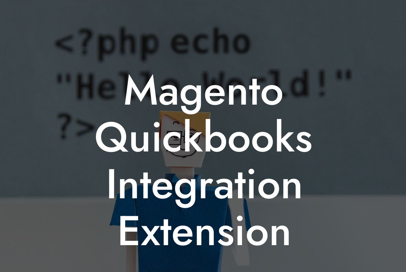 Magento Quickbooks Integration Extension