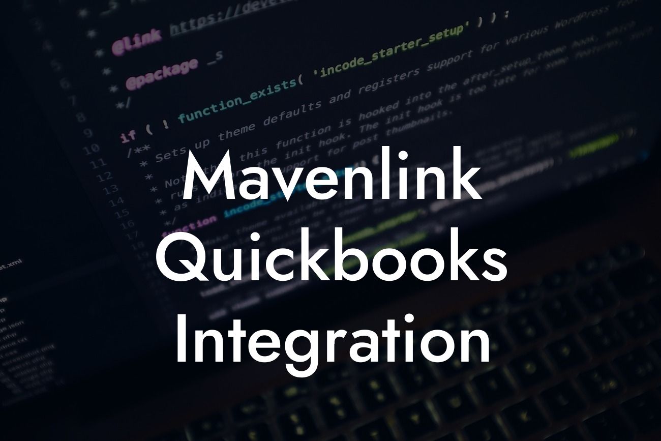 Mavenlink Quickbooks Integration