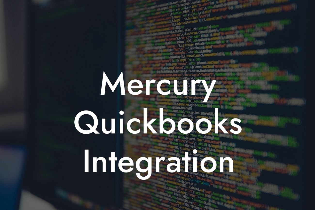 Mercury Quickbooks Integration