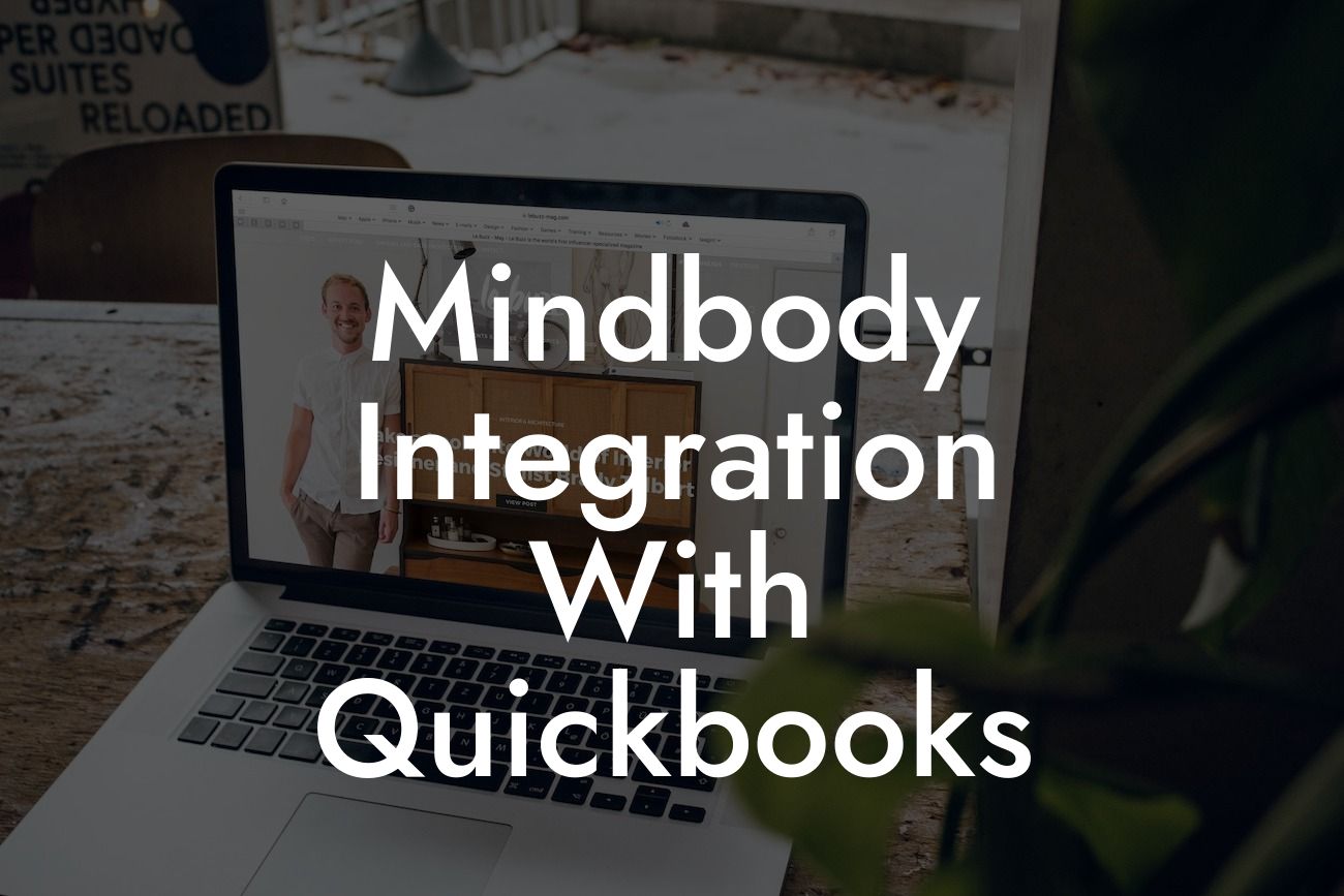 Mindbody Integration With Quickbooks