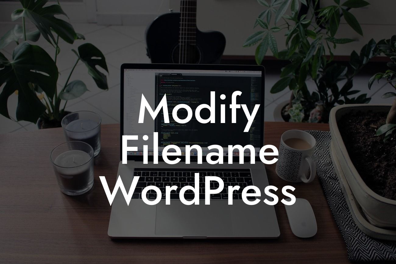 Modify Filename WordPress