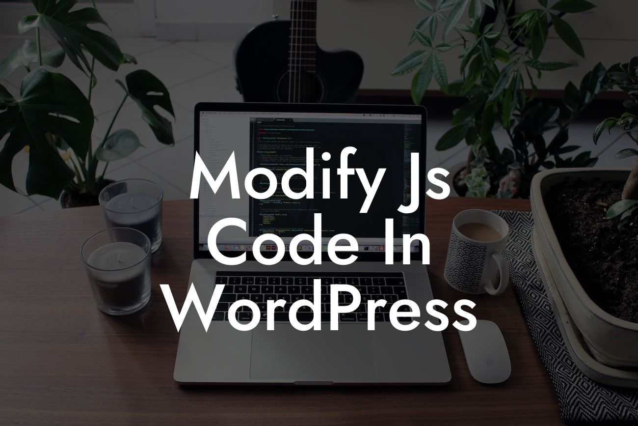 Modify Js Code In WordPress