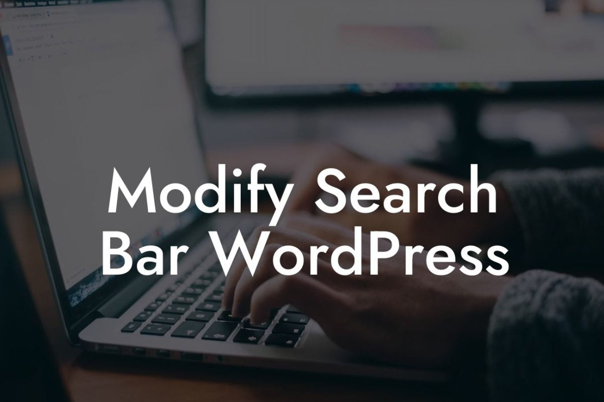 Modify Search Bar WordPress