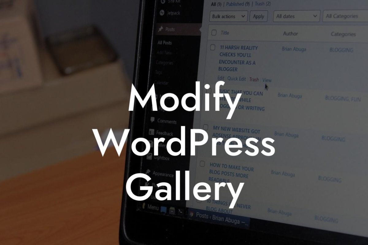 Modify WordPress Gallery