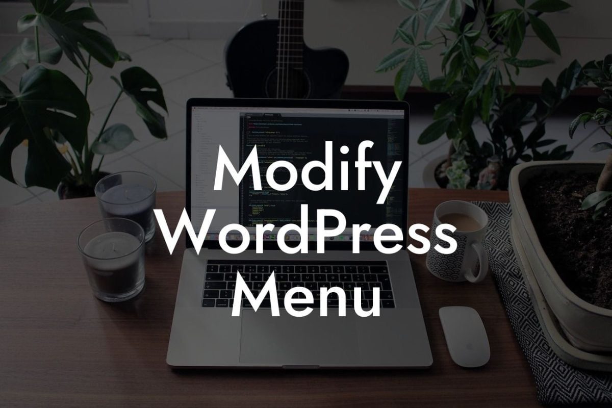 Modify WordPress Menu