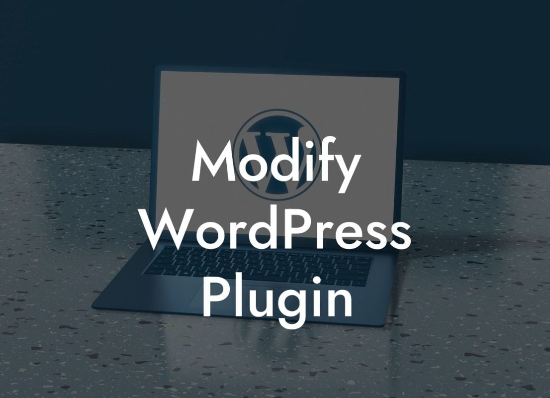 Modify WordPress Plugin