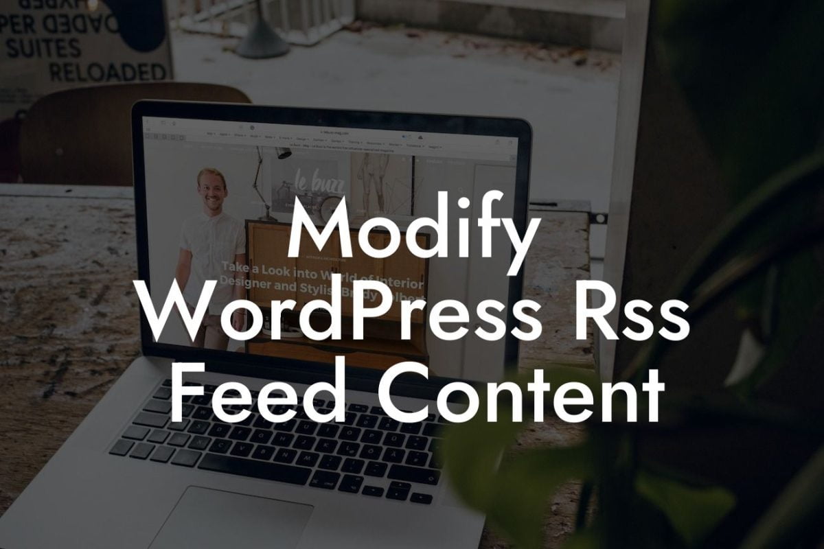 Modify WordPress Rss Feed Content