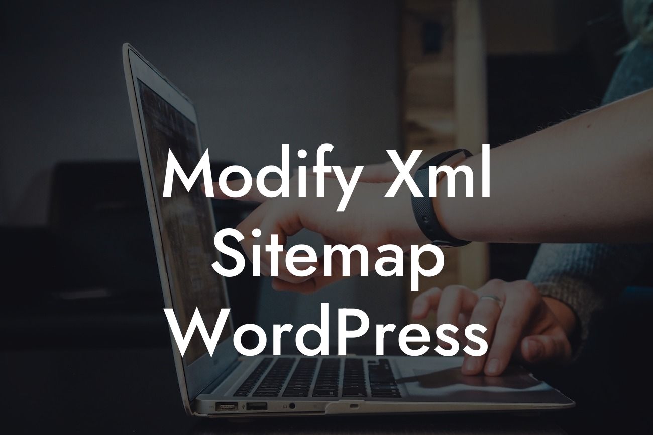 Modify Xml Sitemap WordPress