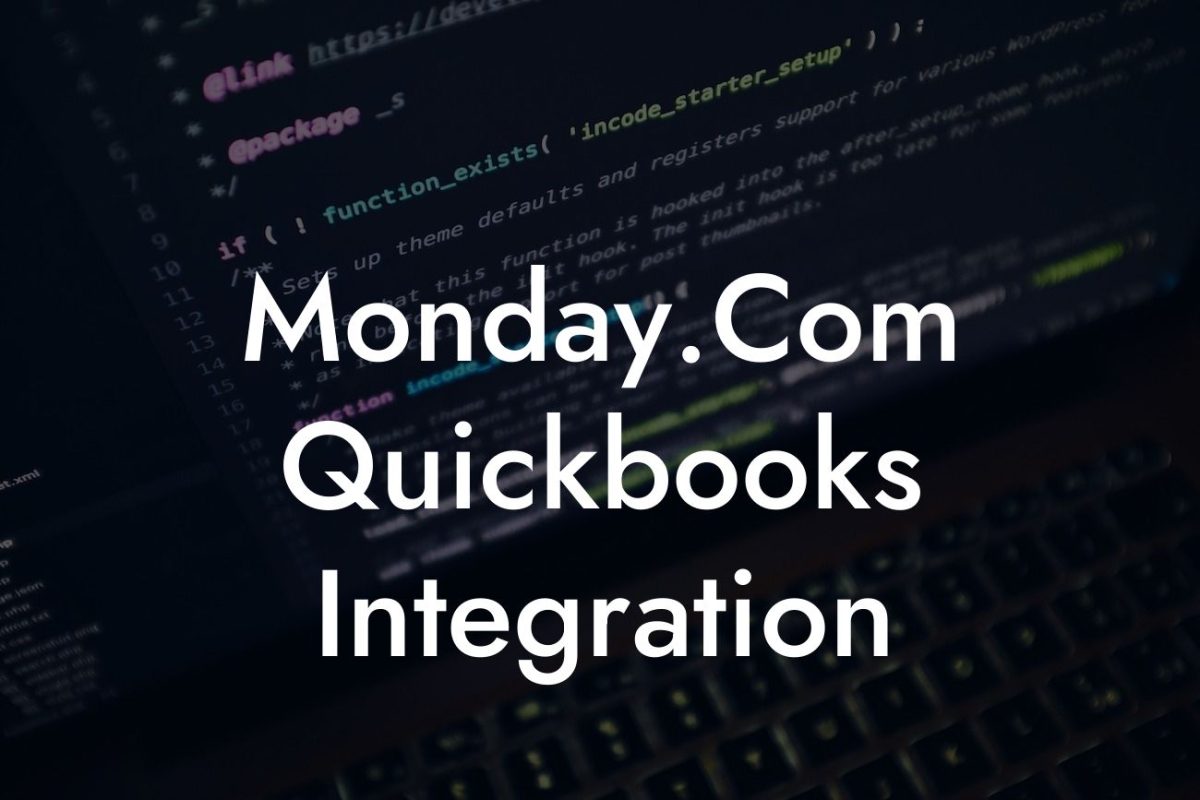 Monday.Com Quickbooks Integration