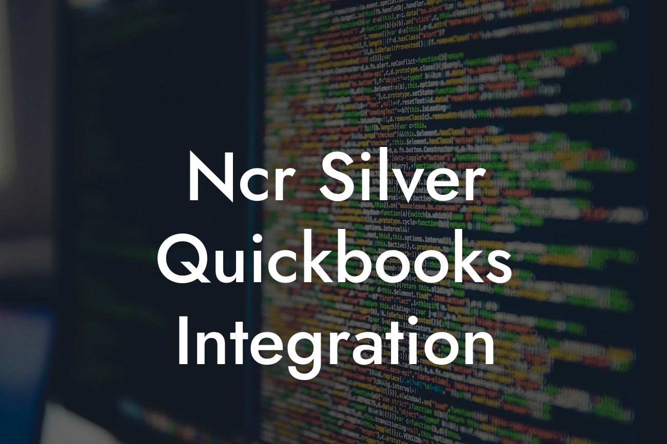 Ncr Silver Quickbooks Integration