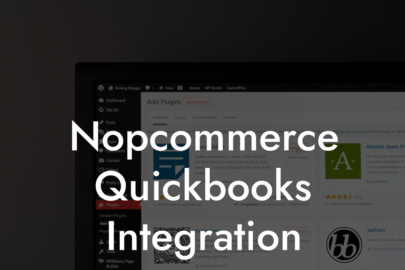 Nopcommerce Quickbooks Integration