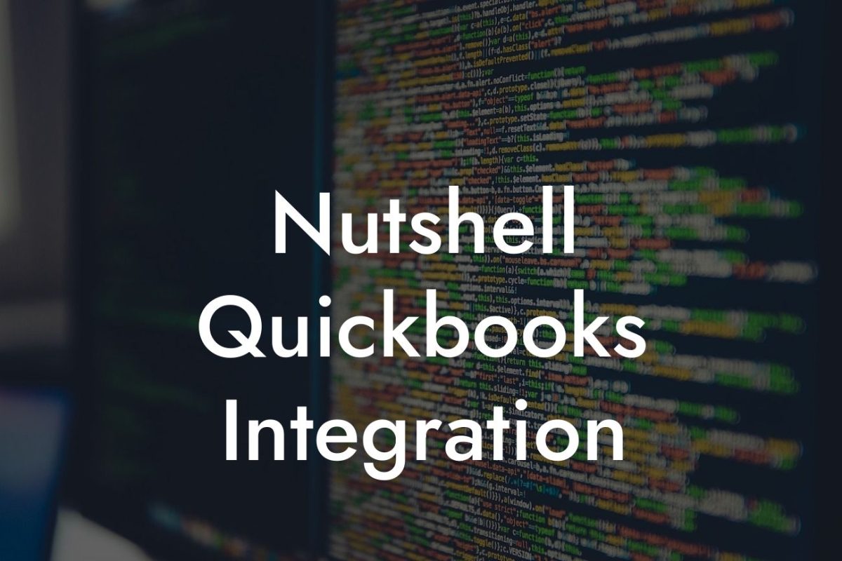 Nutshell Quickbooks Integration