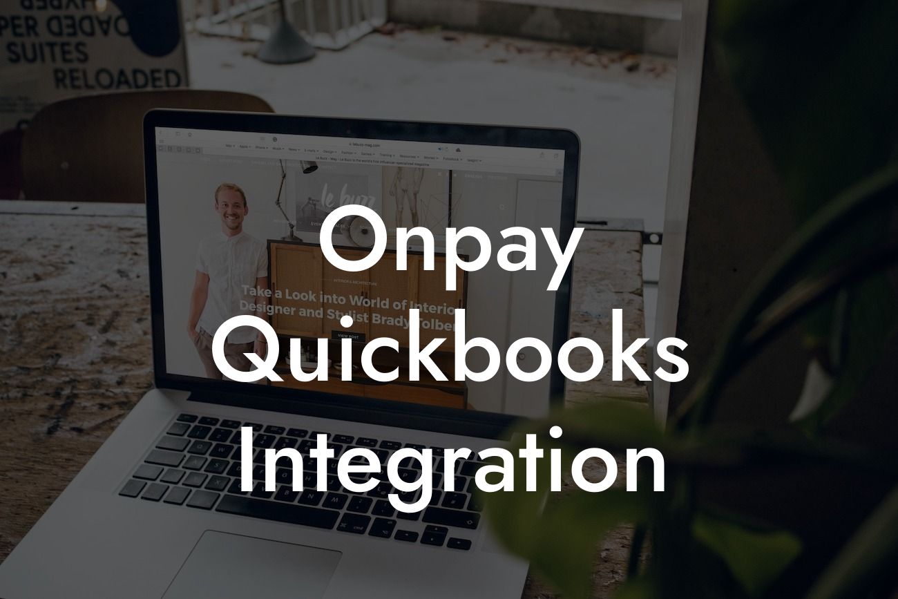 Onpay Quickbooks Integration