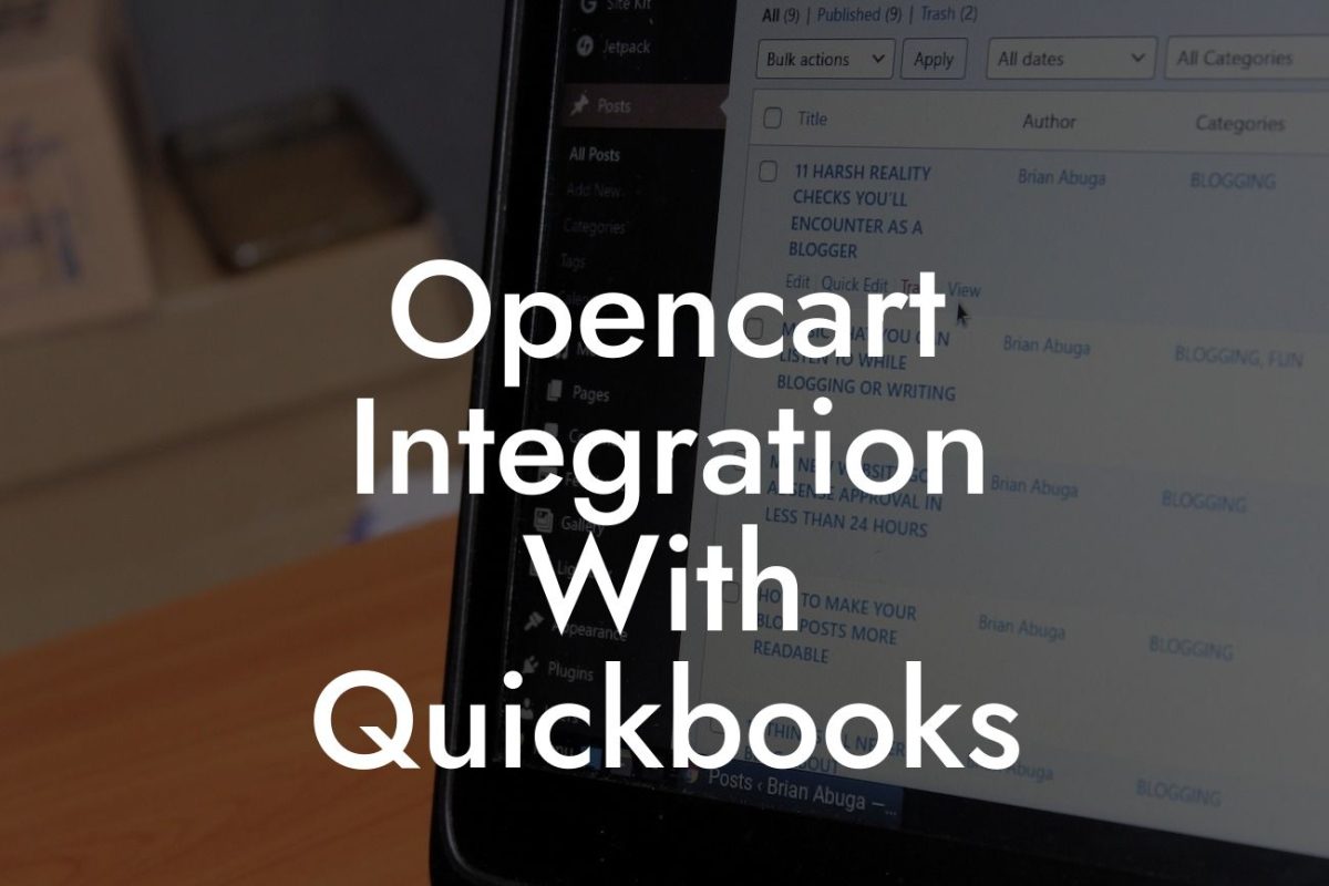 Opencart Integration With Quickbooks