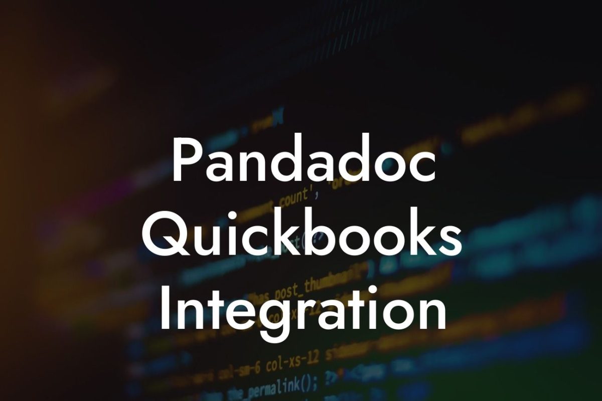 Pandadoc Quickbooks Integration