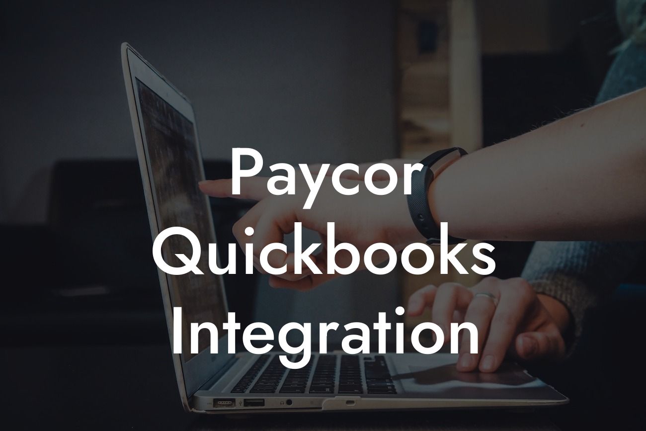 Paycor Quickbooks Integration